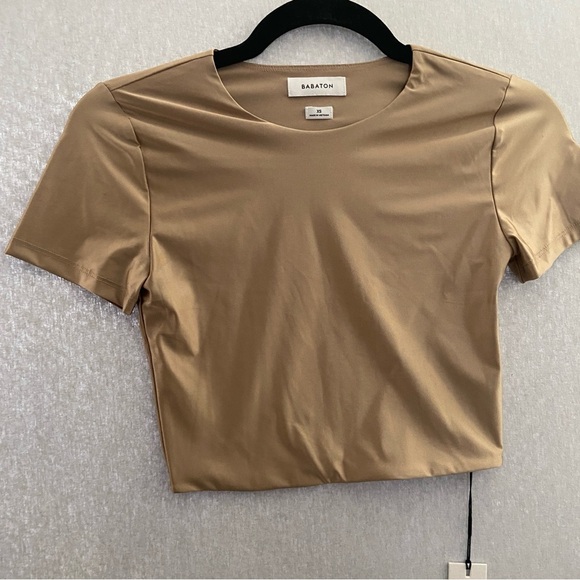 Babaton Tops - Babaton cropped short sleeve tee shirt Sz XS